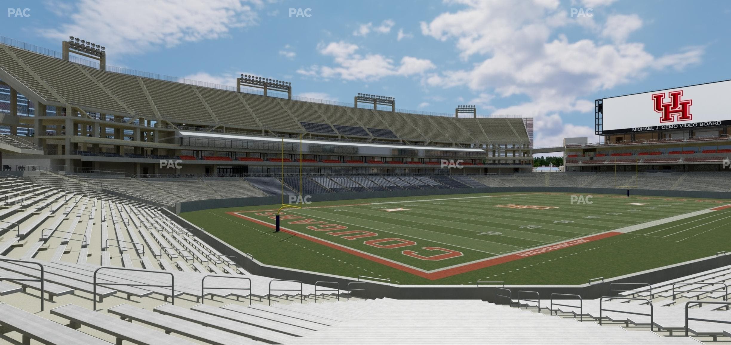 TDECU Stadium - Section 135 Seat View
