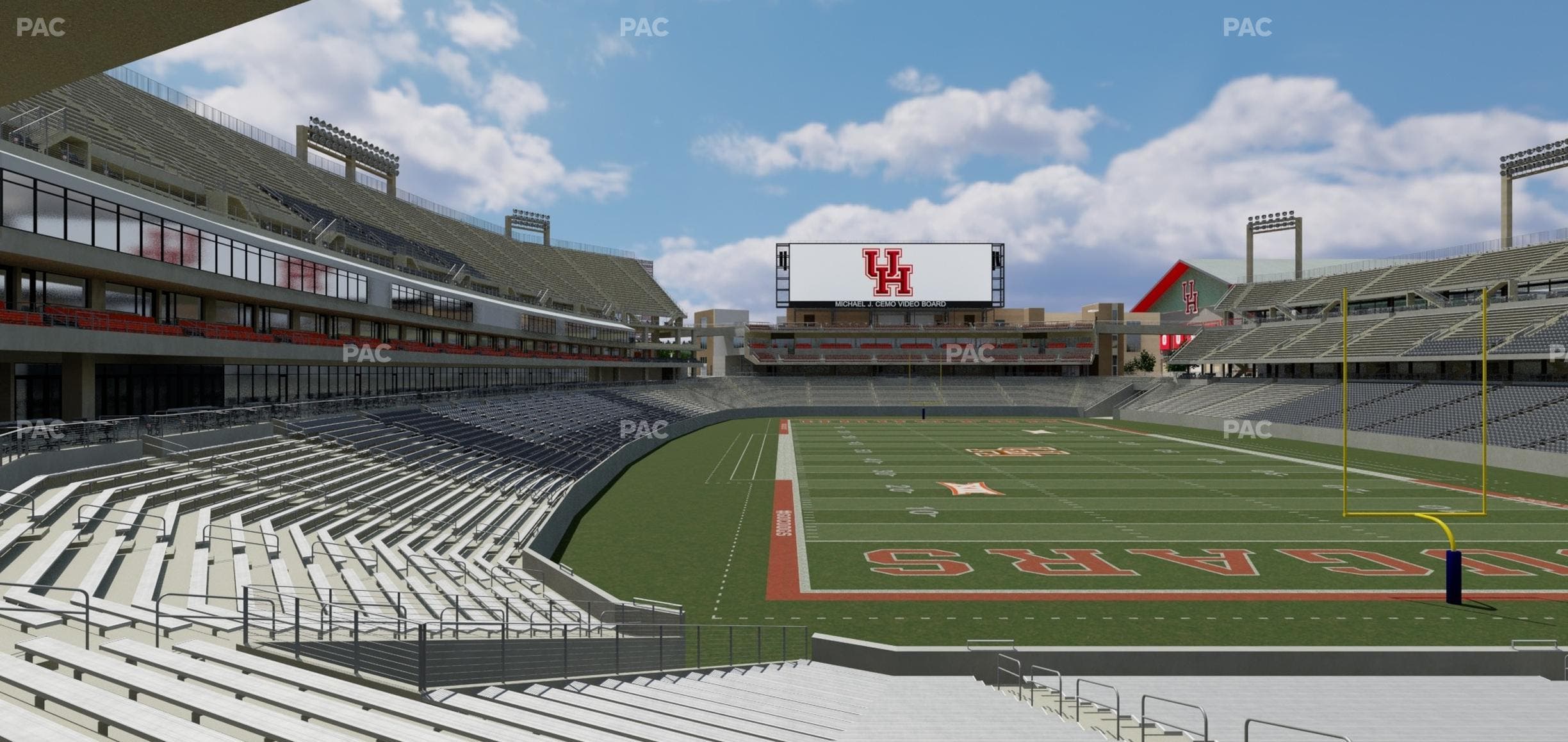 TDECU Stadium - Section 140 Seat View