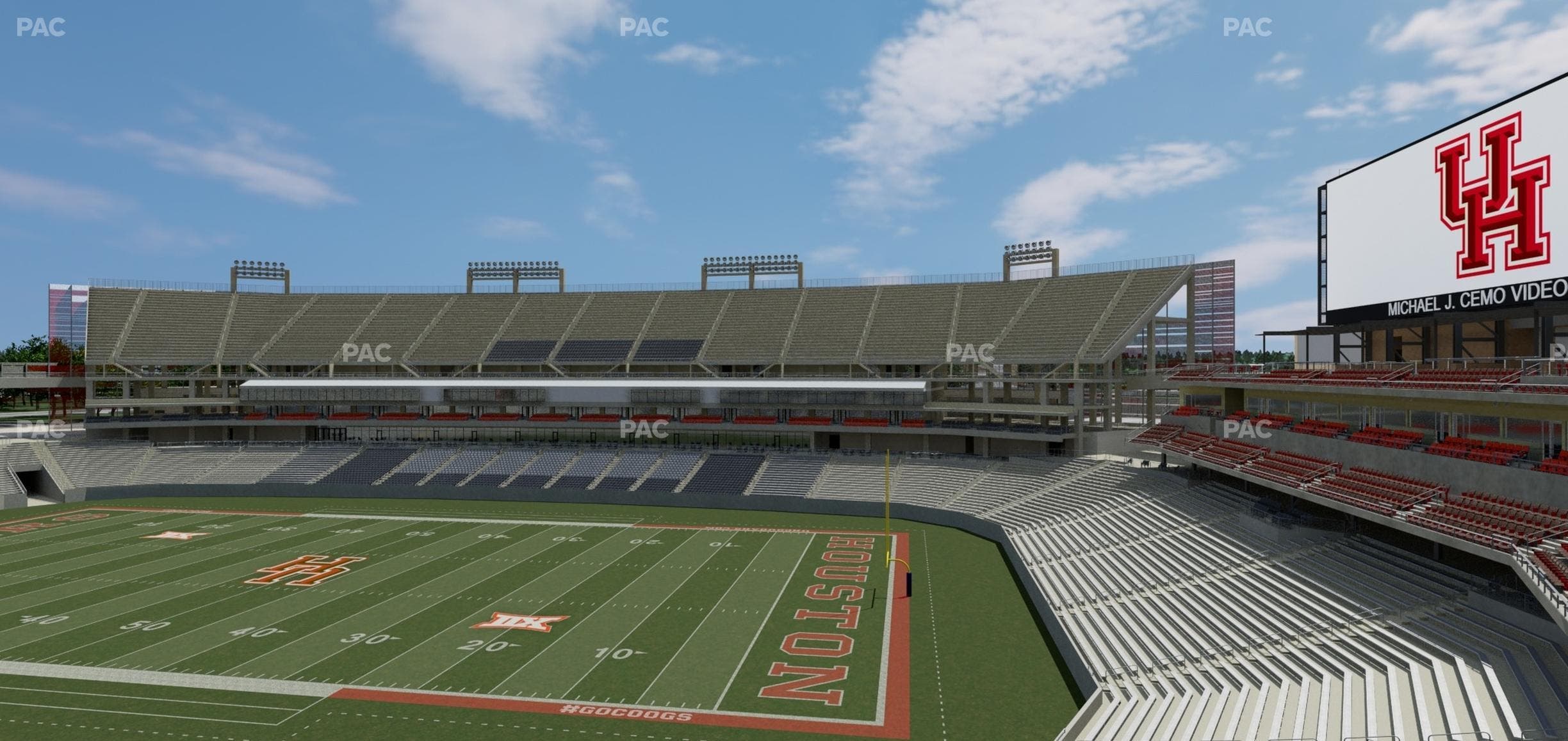 TDECU Stadium - Section 225 Seat View