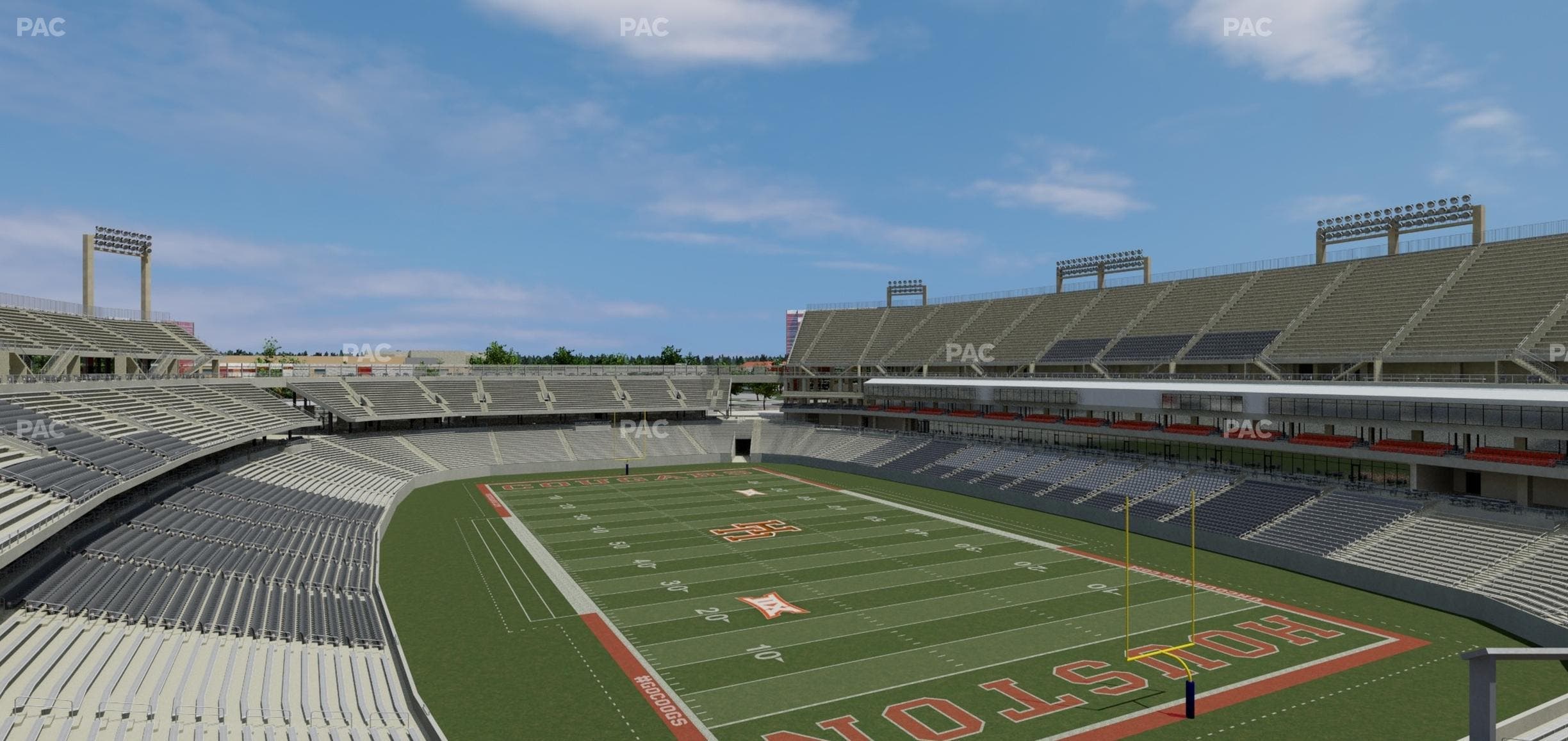 TDECU Stadium - Section 307 Seat View