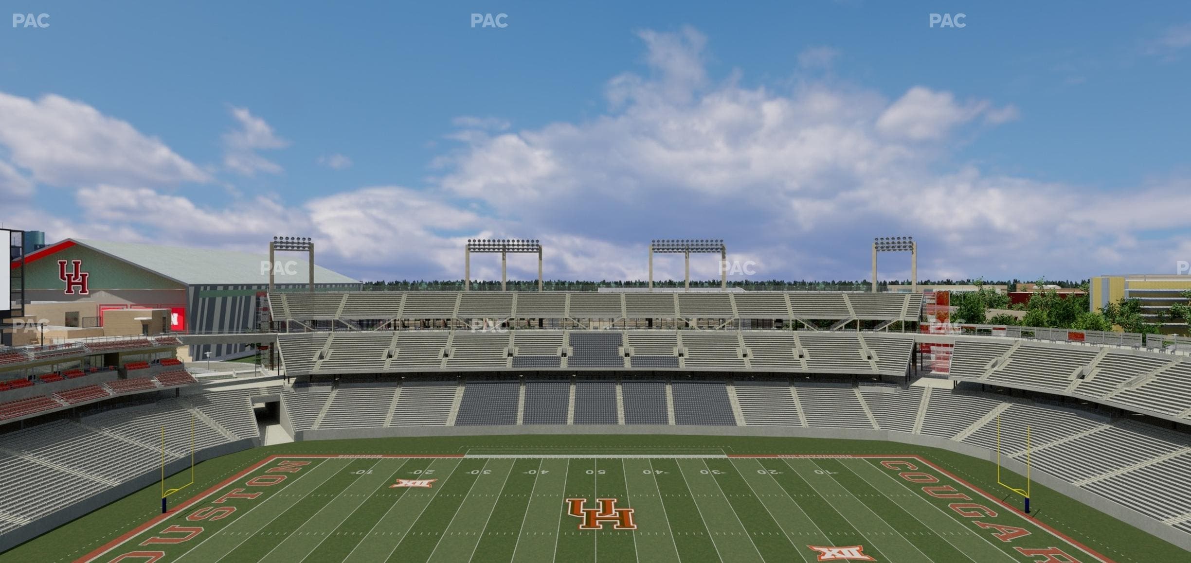 TDECU Stadium - Section 308 Seat View
