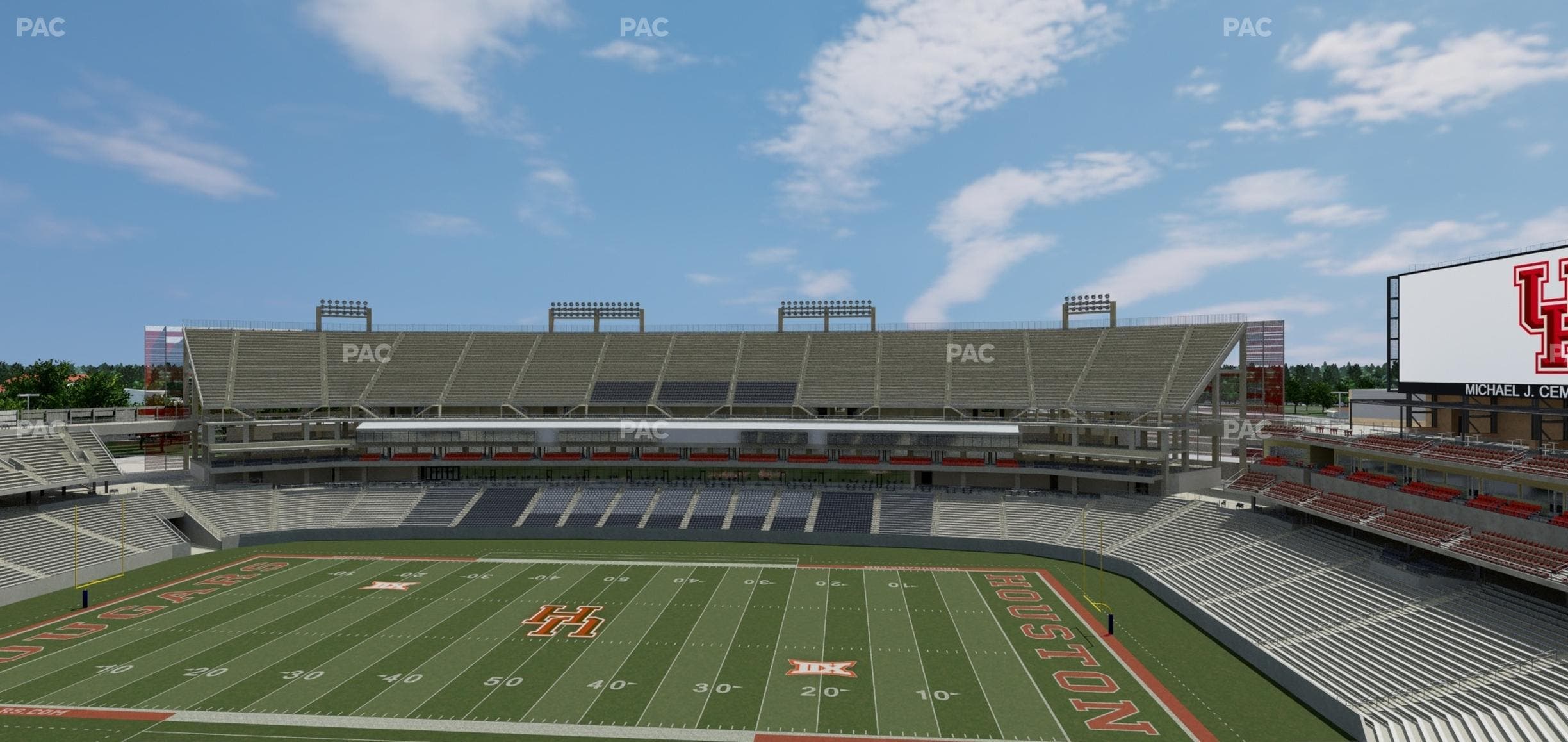 TDECU Stadium - Section 327 Seat View