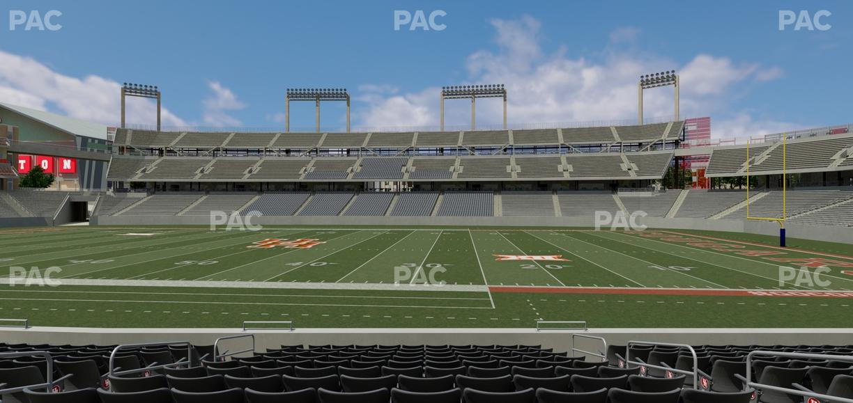 TDECU Stadium - Section Club 106 Seat View