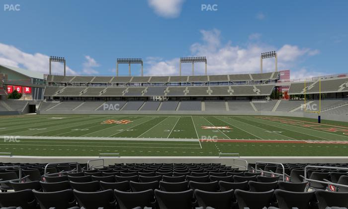 TDECU Stadium - Section Club 106 Seat View