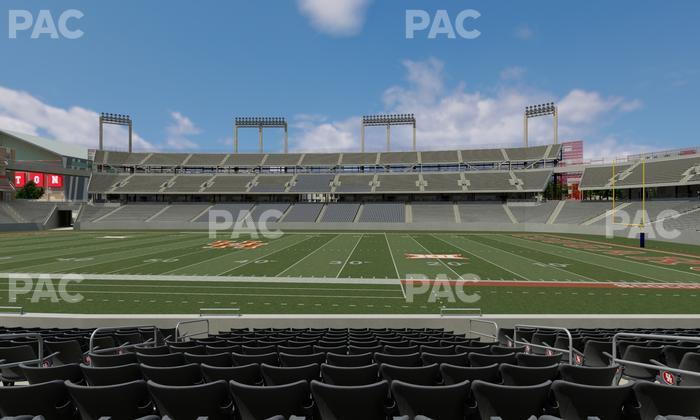 TDECU Stadium - Section Club 106 Seat View