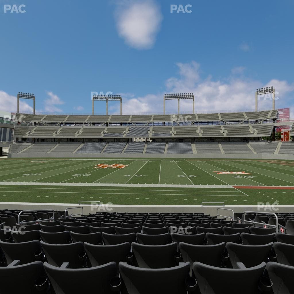 TDECU Stadium - Section Club 107 Seat View