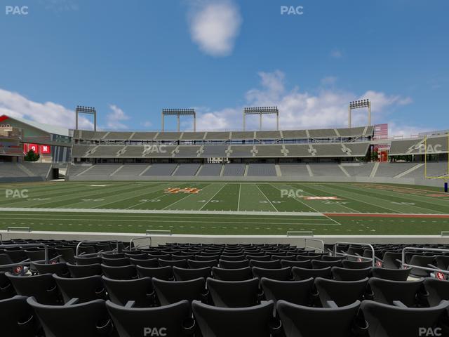 TDECU Stadium - Section Club 107 Seat View