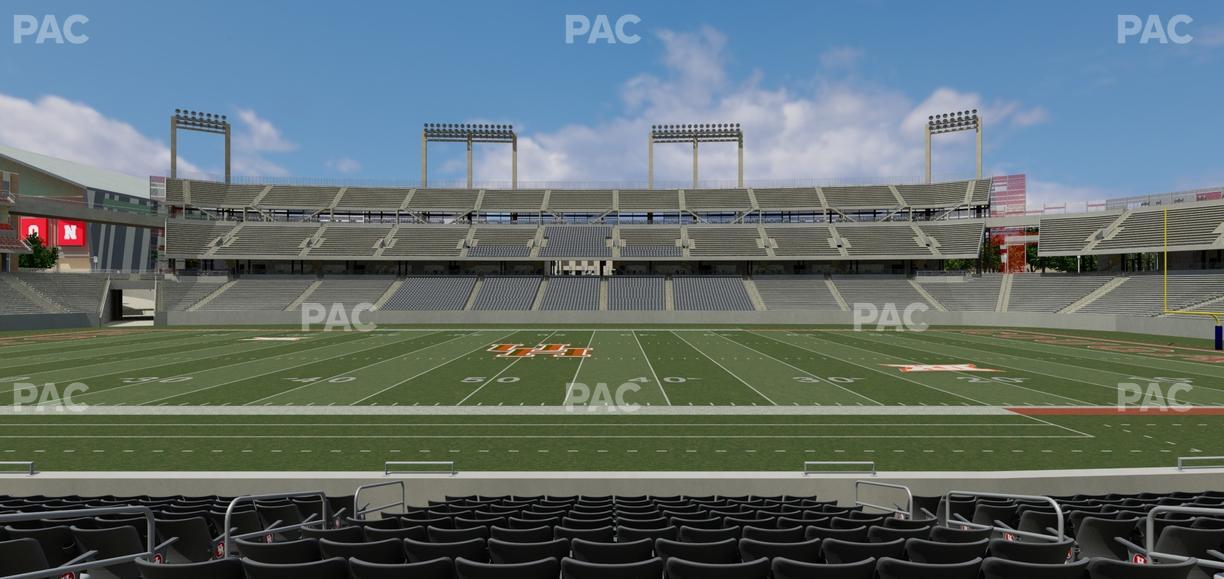 TDECU Stadium - Section Club 108 Seat View