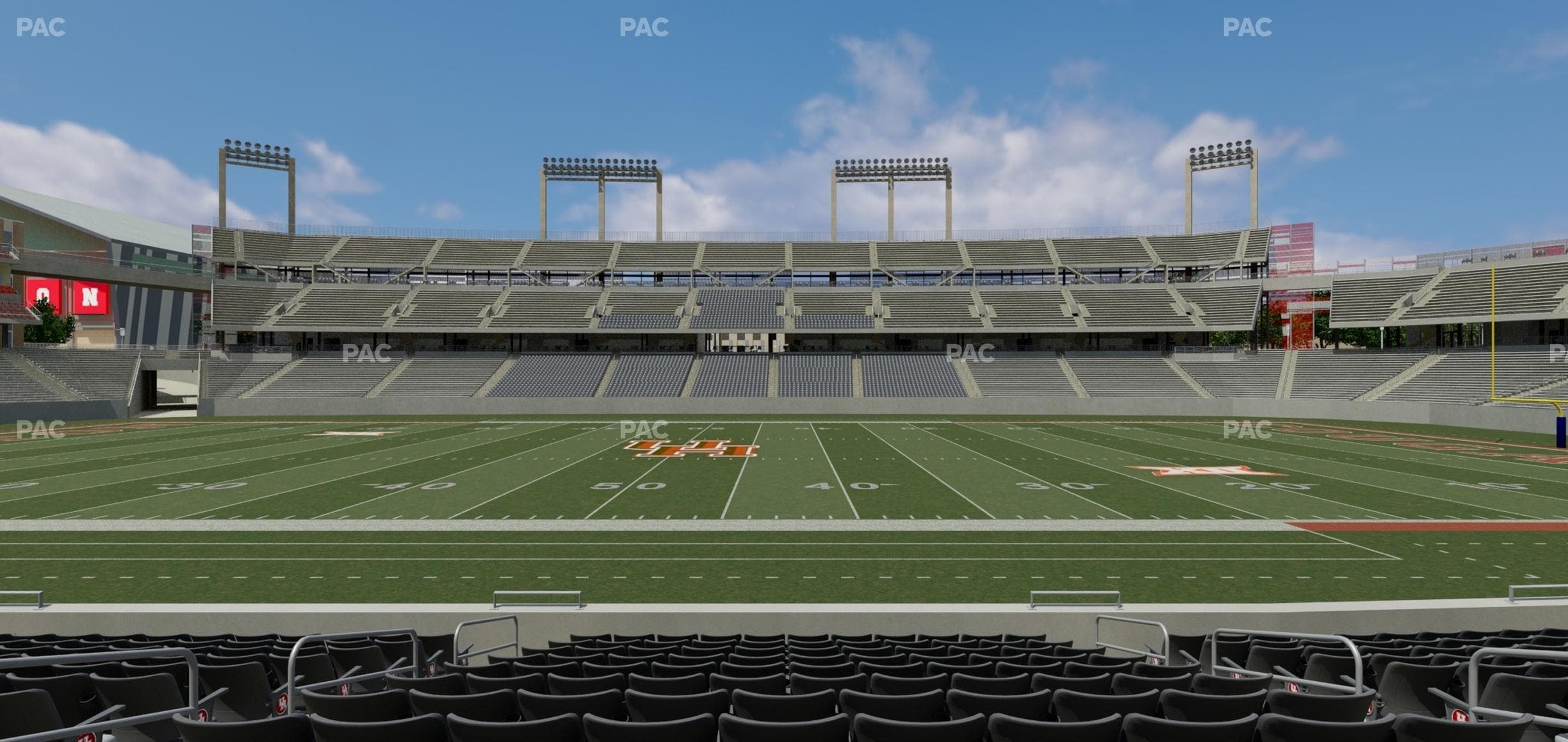 TDECU Stadium - Section Club 108 Seat View