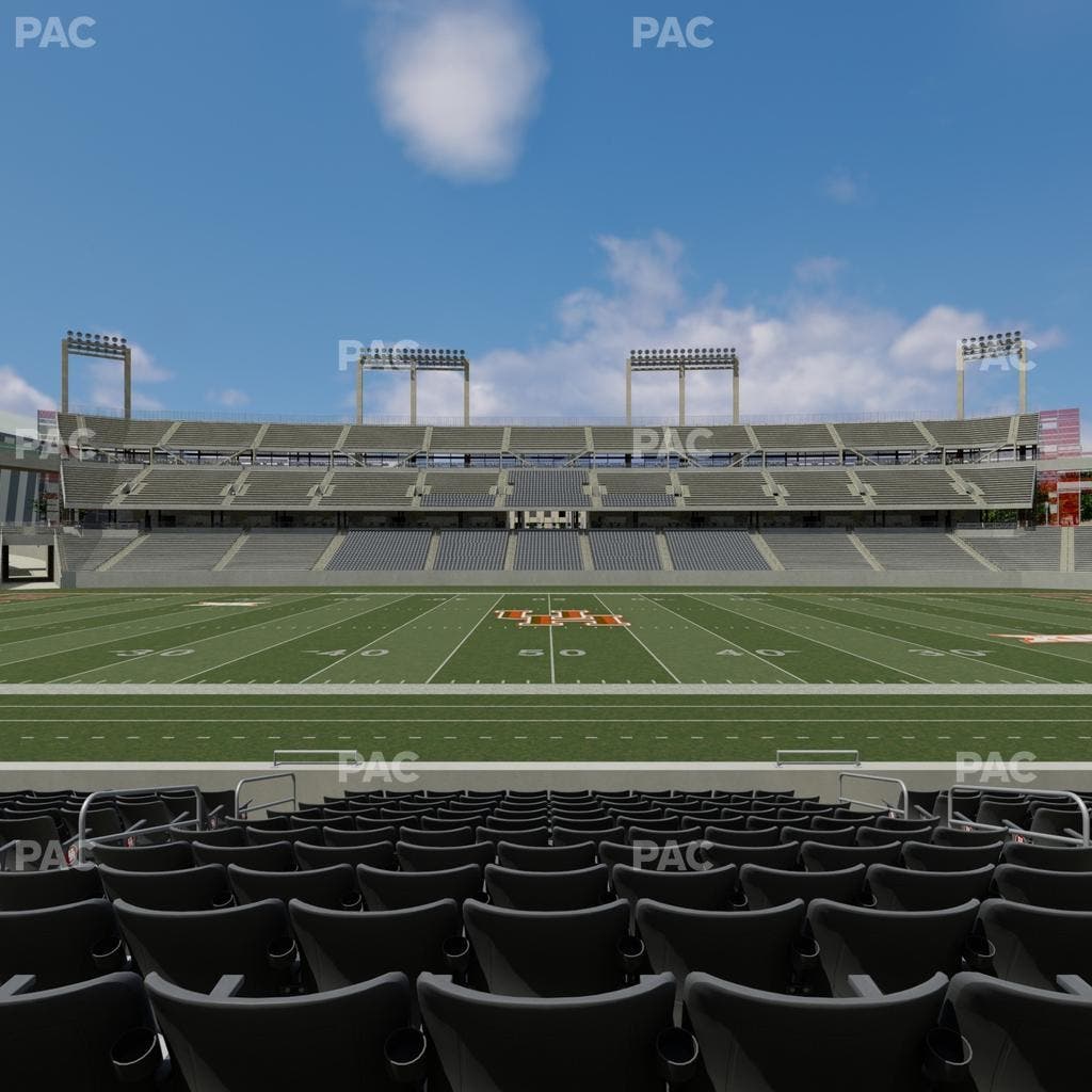 TDECU Stadium - Section Club 109 Seat View
