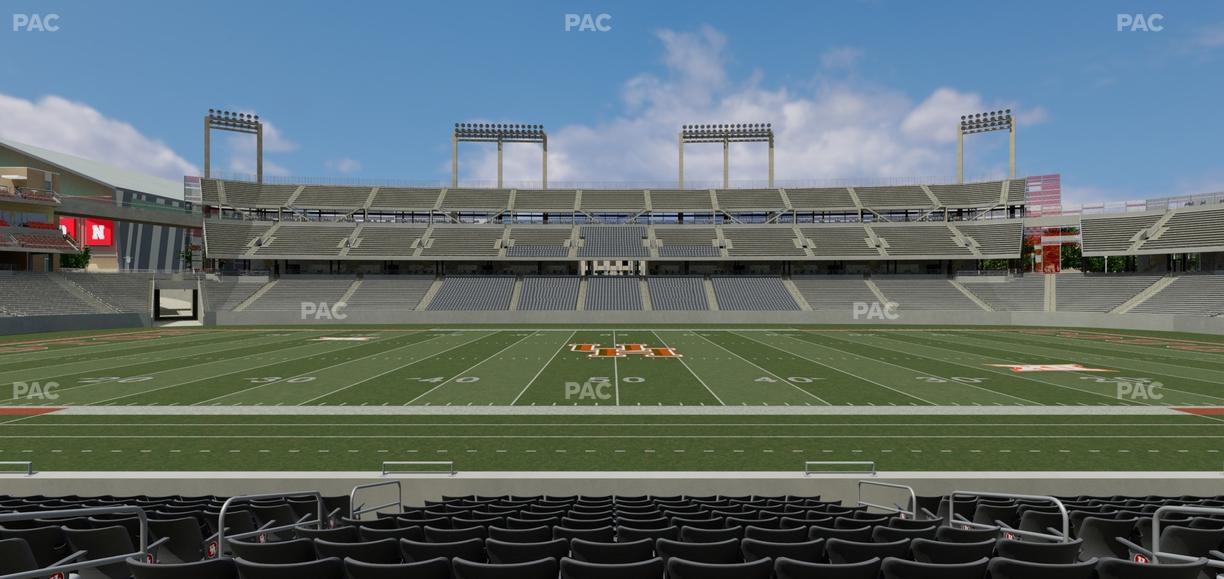 TDECU Stadium - Section Club 109 Seat View