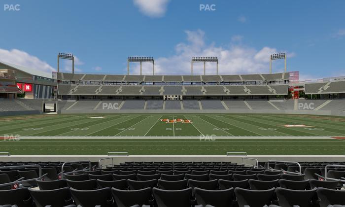 TDECU Stadium - Section Club 109 Seat View