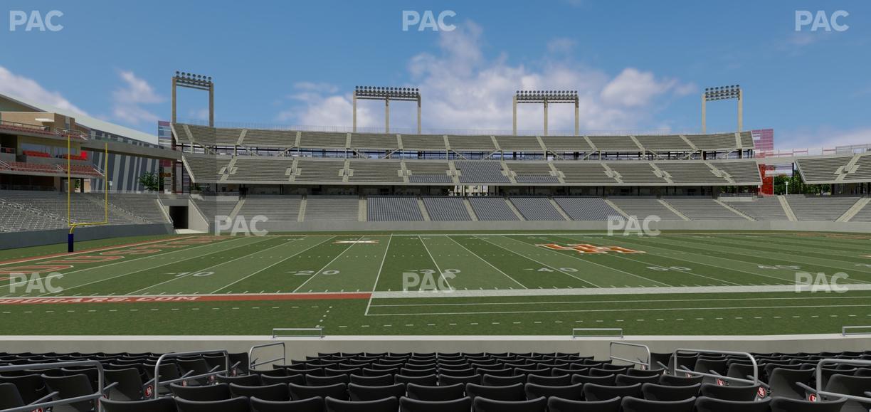 TDECU Stadium - Section Club 112 Seat View
