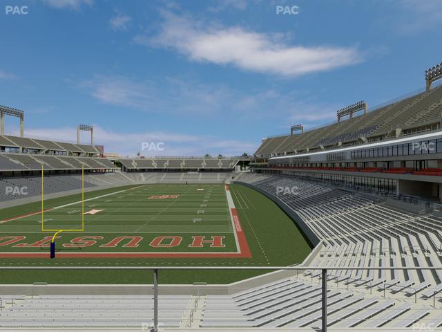 TDECU Stadium - Section Club 201 Seat View