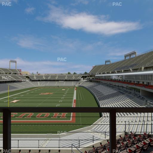 TDECU Stadium - Section Club 201 Seat View