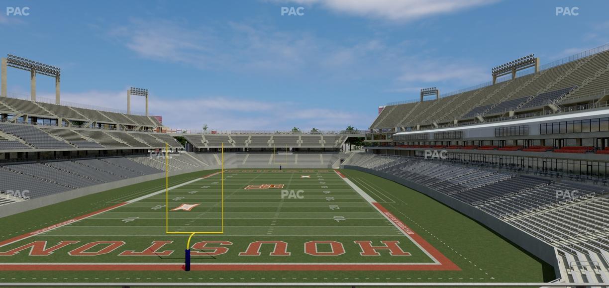 TDECU Stadium - Section Club 202 Seat View