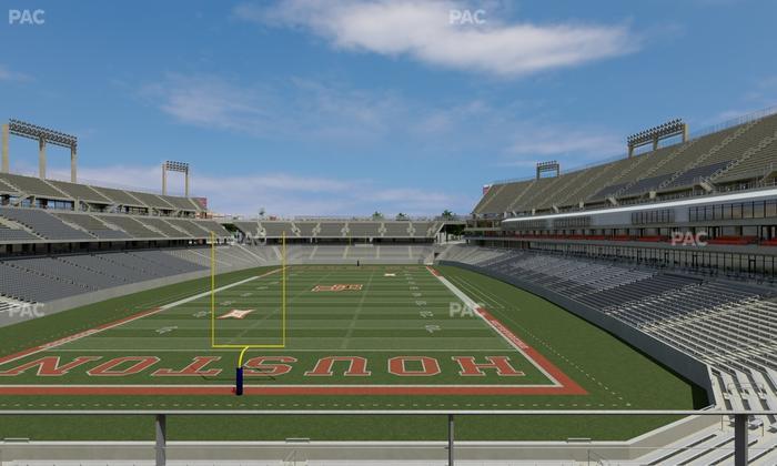 TDECU Stadium - Section Club 202 Seat View