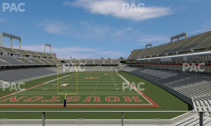TDECU Stadium - Section Club 202 Seat View