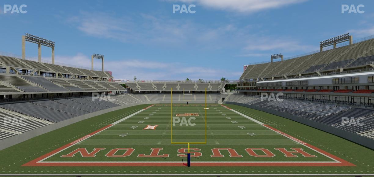 TDECU Stadium - Section Club 203 Seat View