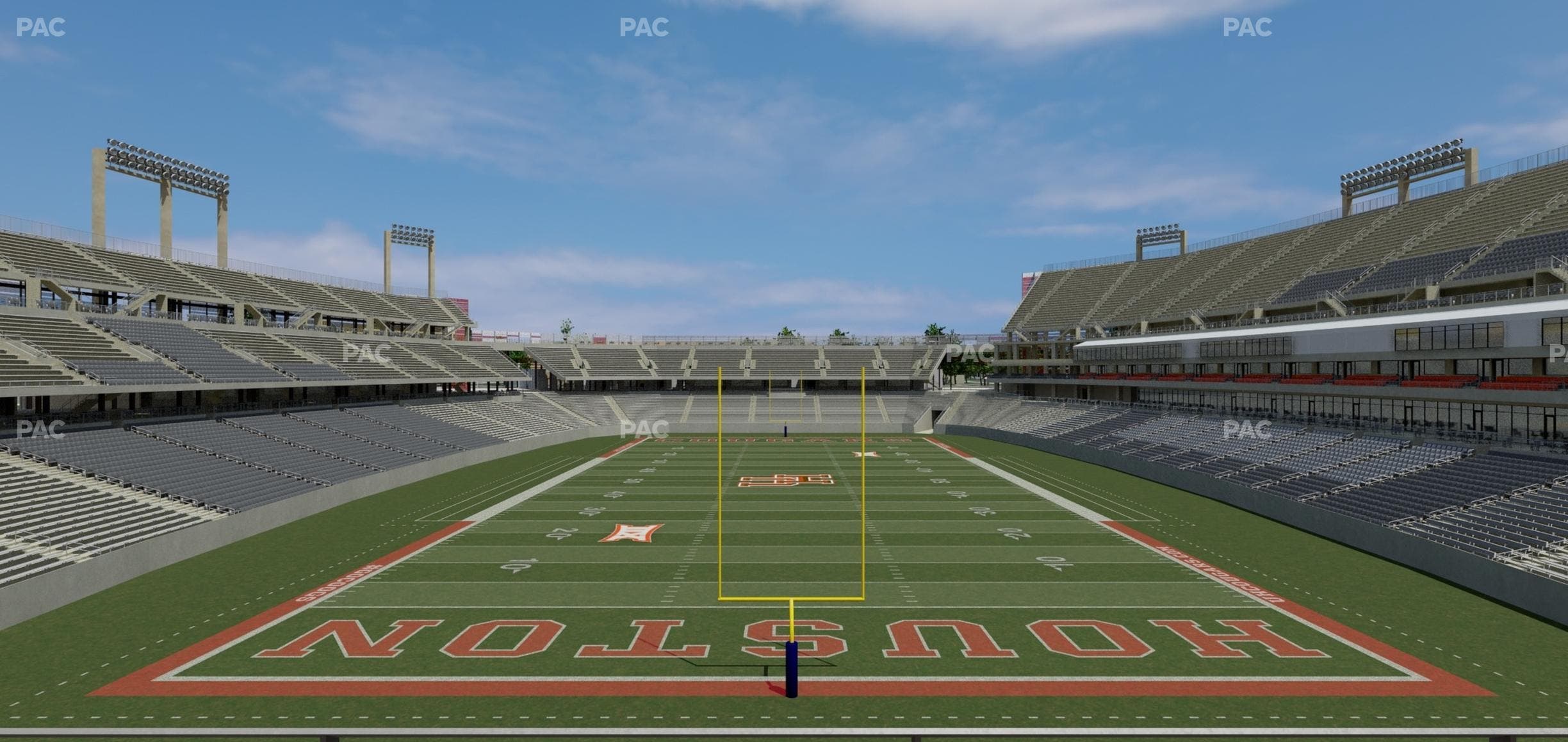 TDECU Stadium - Section Club 203 Seat View