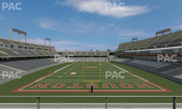 TDECU Stadium - Section Club 203 Seat View
