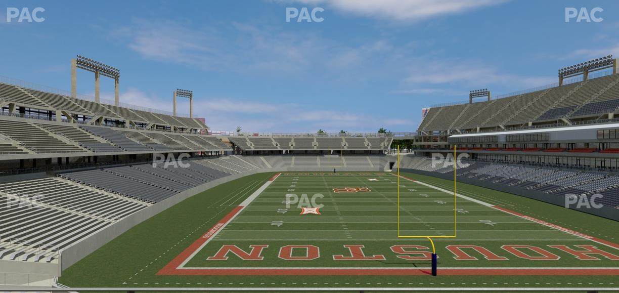 TDECU Stadium - Section Club 204 Seat View