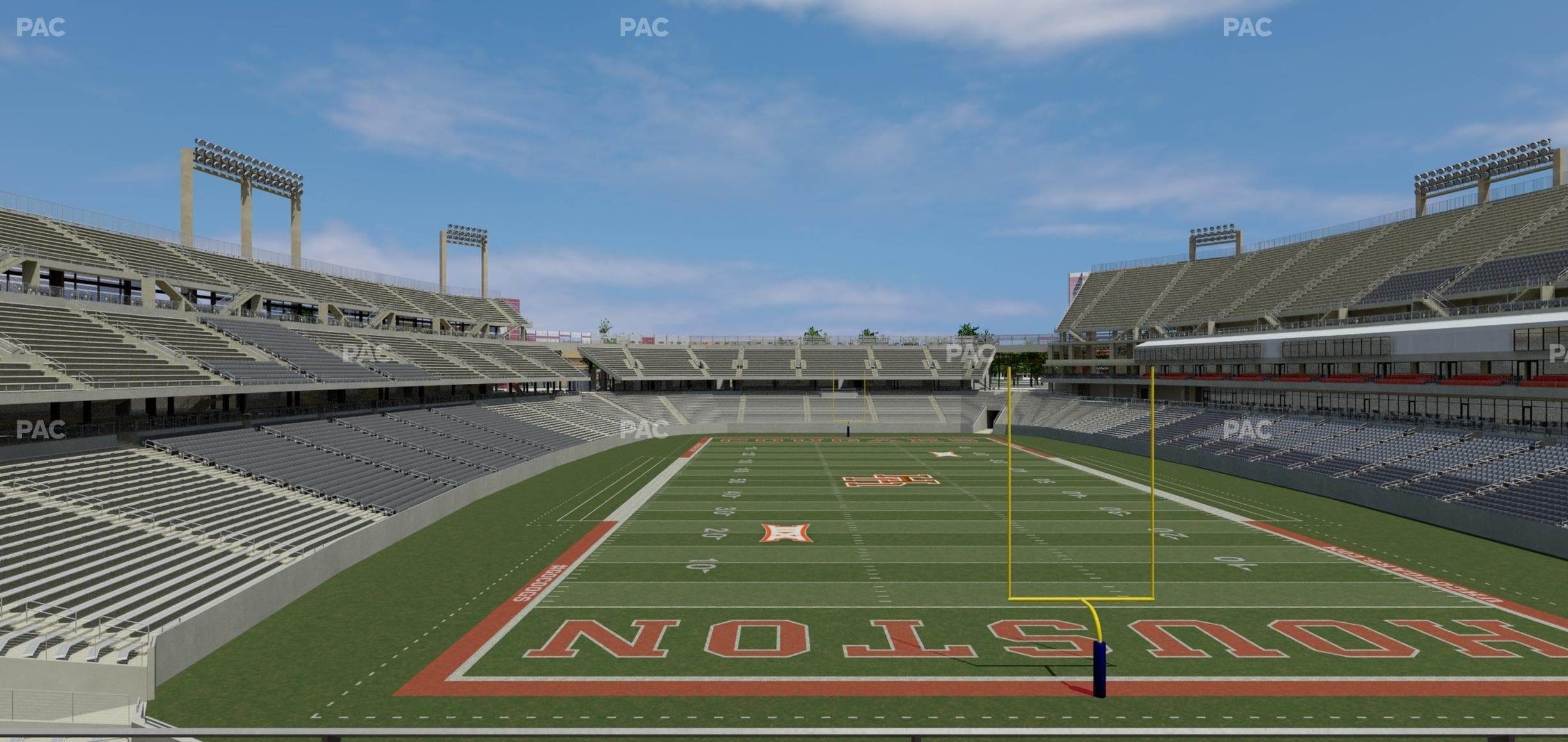 TDECU Stadium - Section Club 204 Seat View