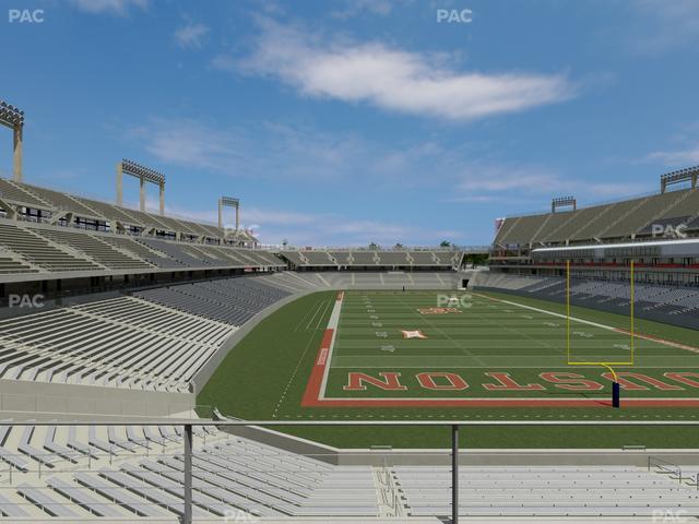 TDECU Stadium - Section Club 205 Seat View