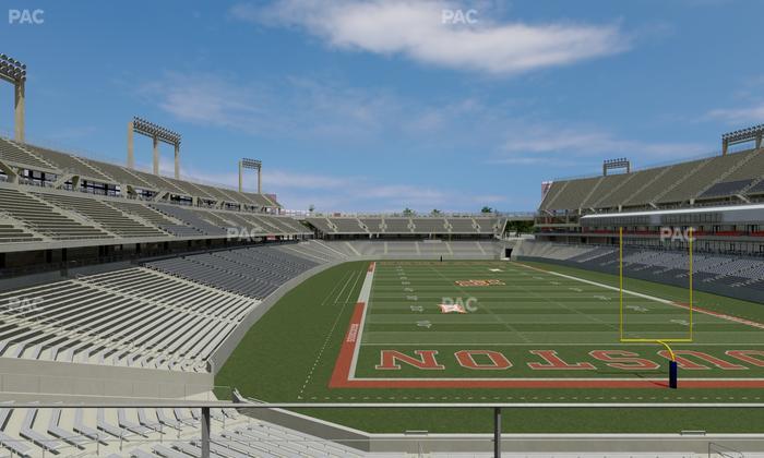 TDECU Stadium - Section Club 205 Seat View