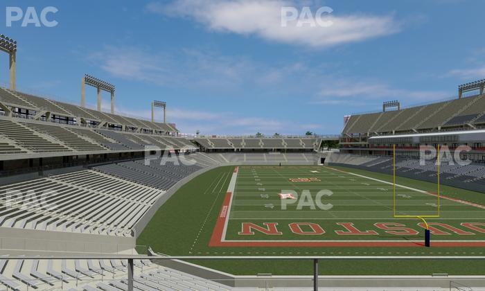 TDECU Stadium - Section Club 205 Seat View