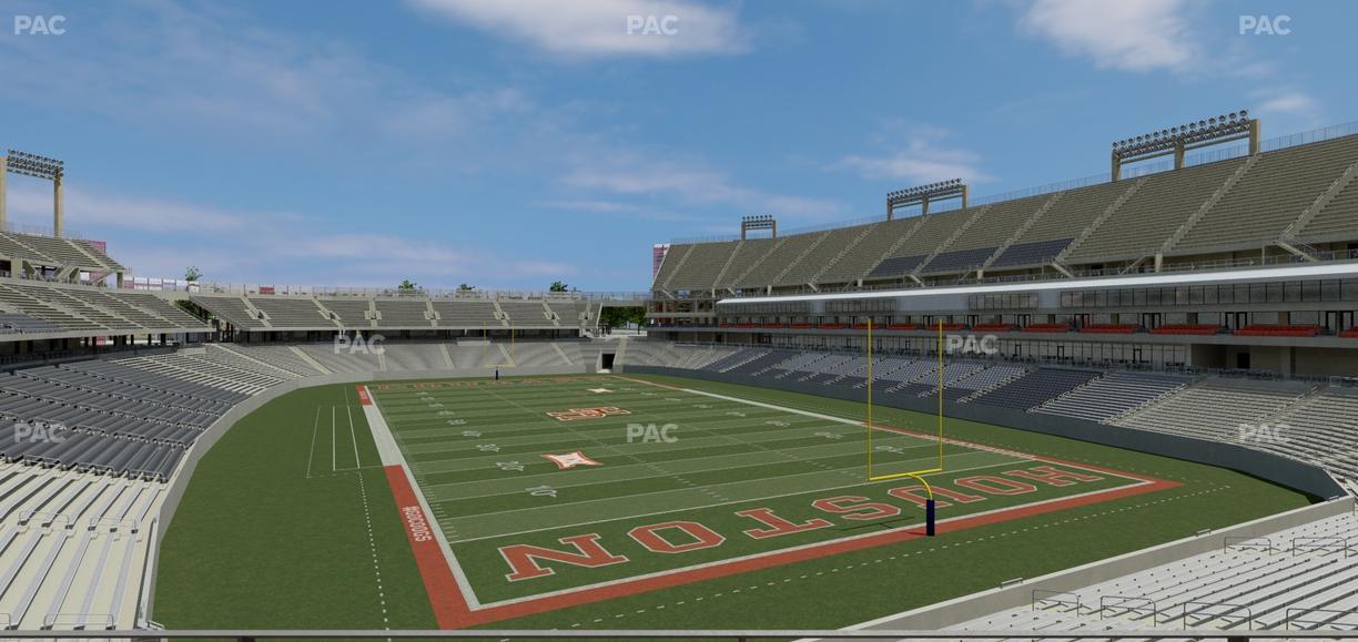 TDECU Stadium - Section Club 206 Seat View
