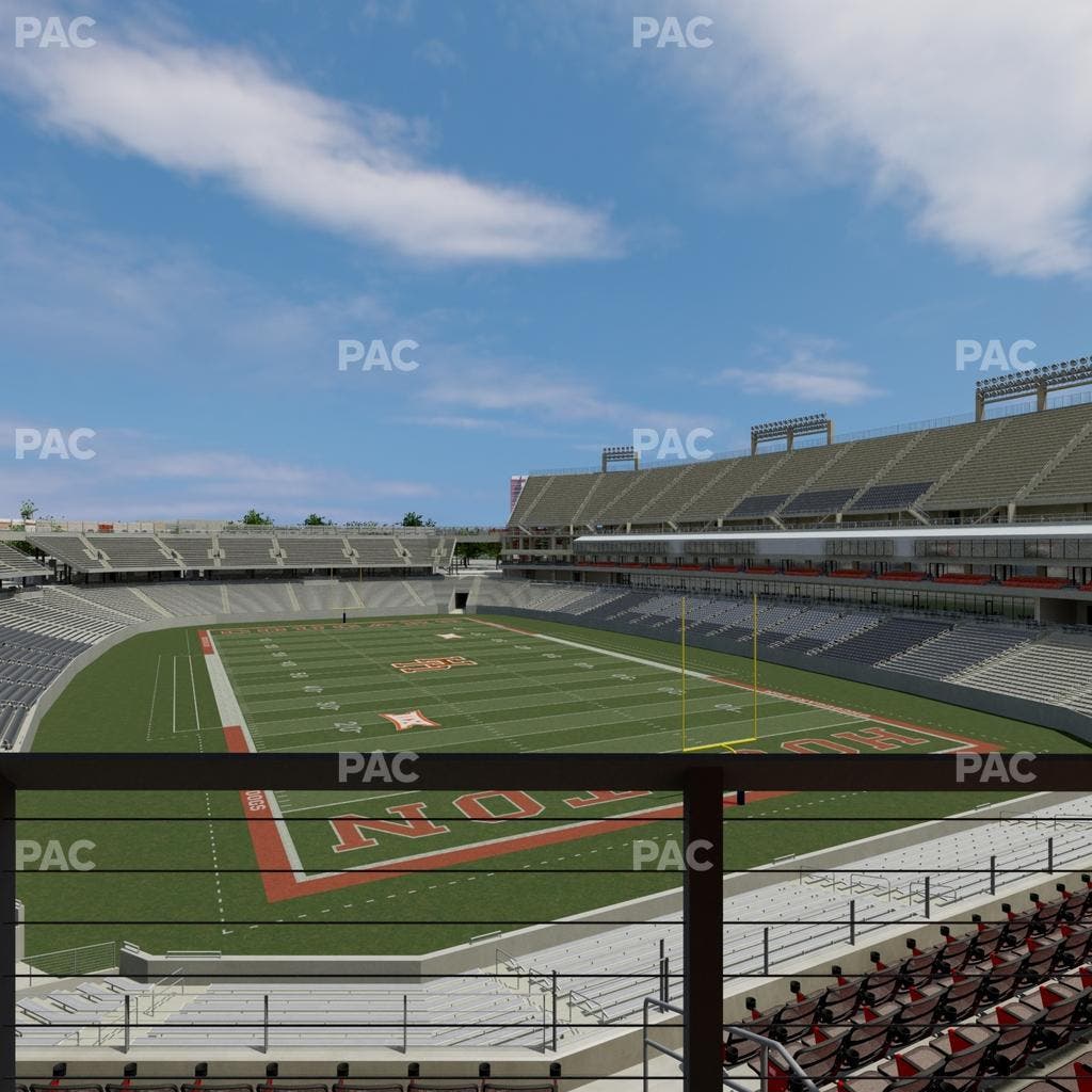 TDECU Stadium - Section Club 206 Seat View