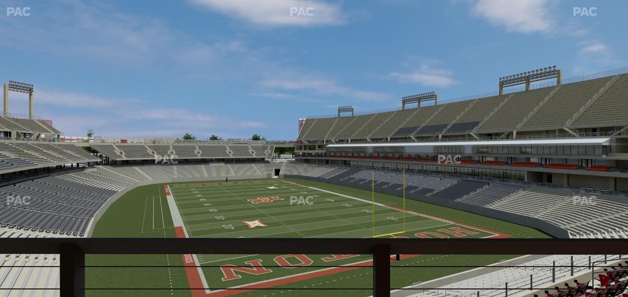 TDECU Stadium - Section Club 206 Seat View