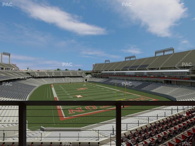 TDECU Stadium - Section Club 206 Seat View