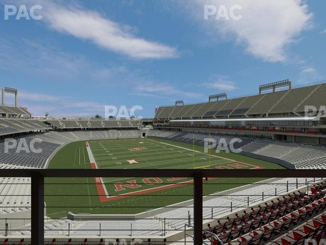 TDECU Stadium - Section Club 206 Seat View