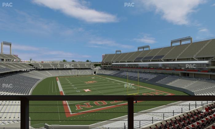 TDECU Stadium - Section Club 206 Seat View