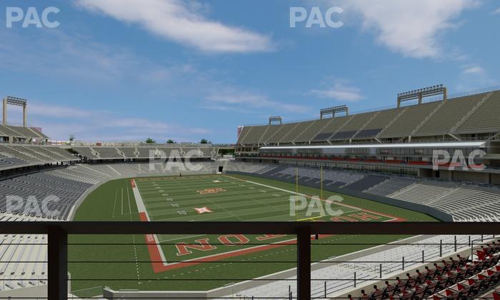 TDECU Stadium - Section Club 206 Seat View