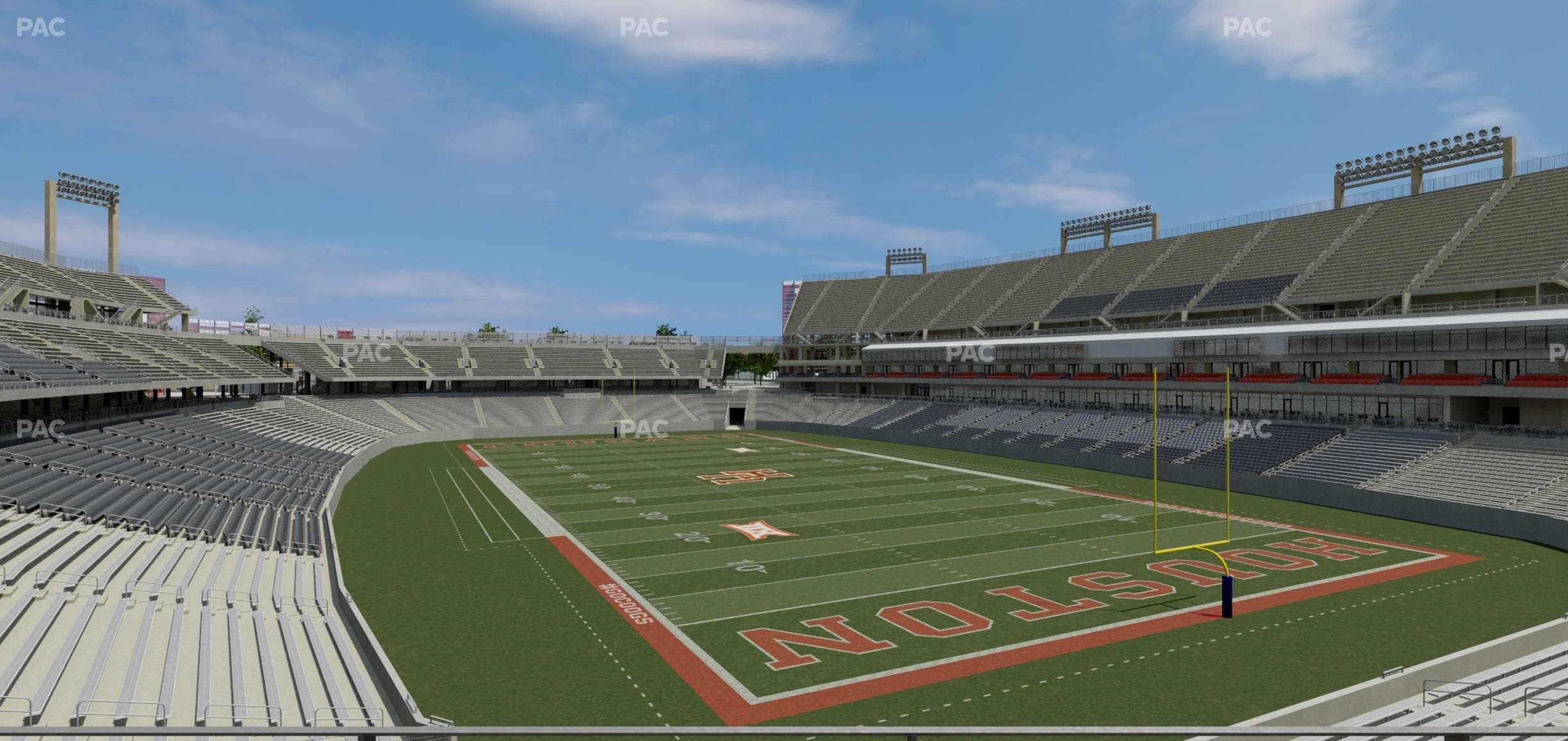 TDECU Stadium - Section Club 207 Seat View