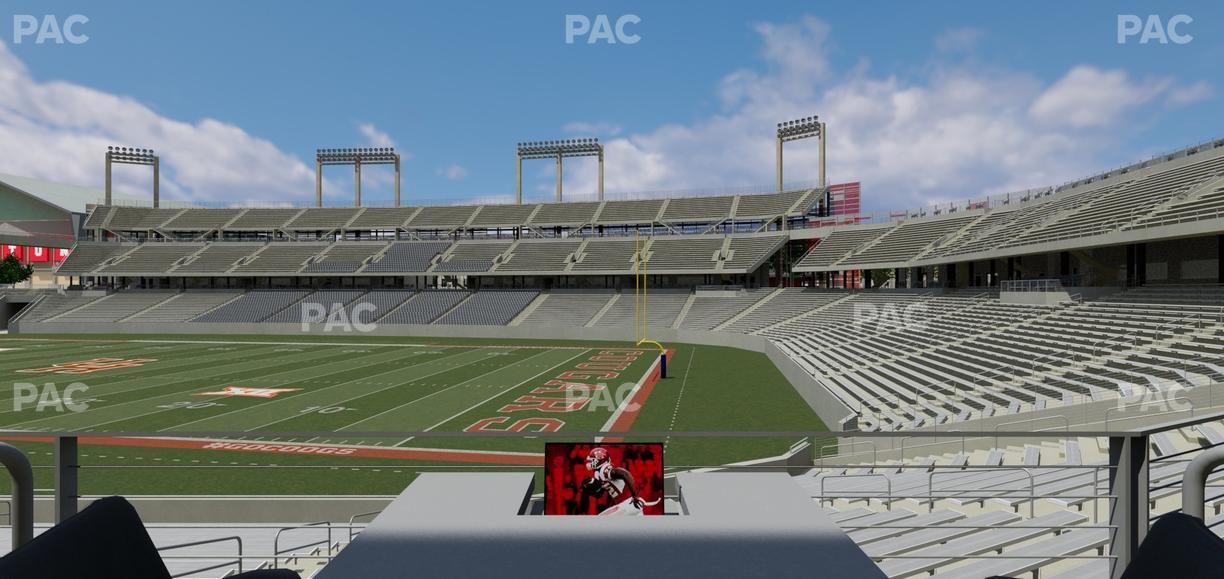 TDECU Stadium - Section Loge Box 1 Seat View