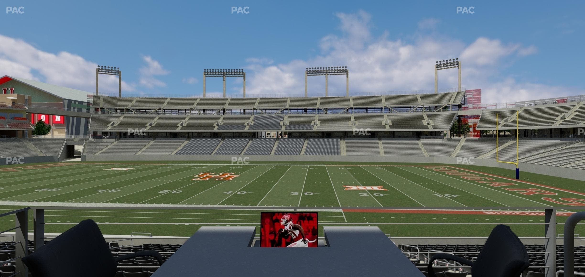 TDECU Stadium - Section Loge Box 10 Seat View