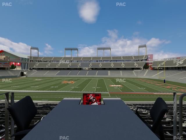 TDECU Stadium - Section Loge Box 10 Seat View