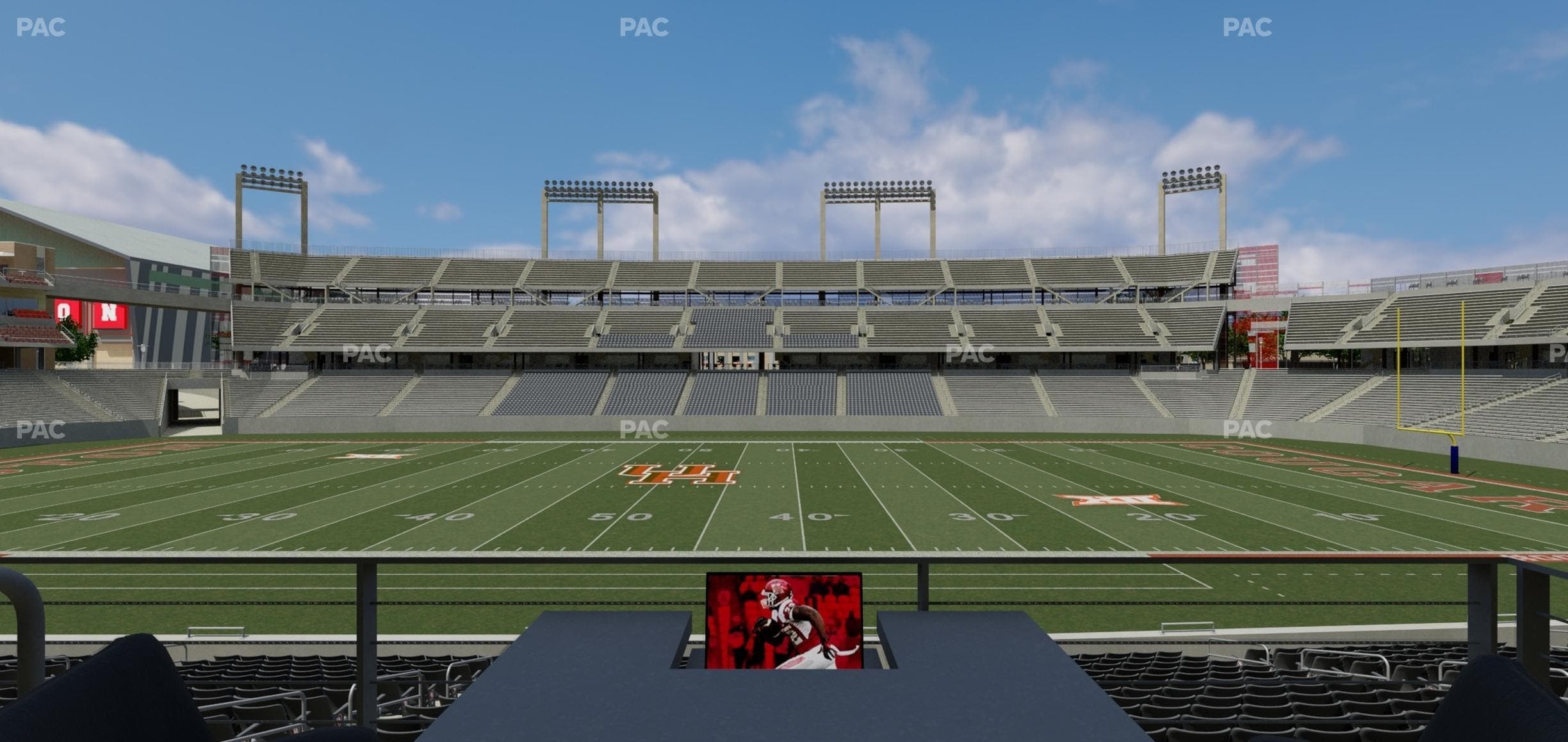 TDECU Stadium - Section Loge Box 11 Seat View
