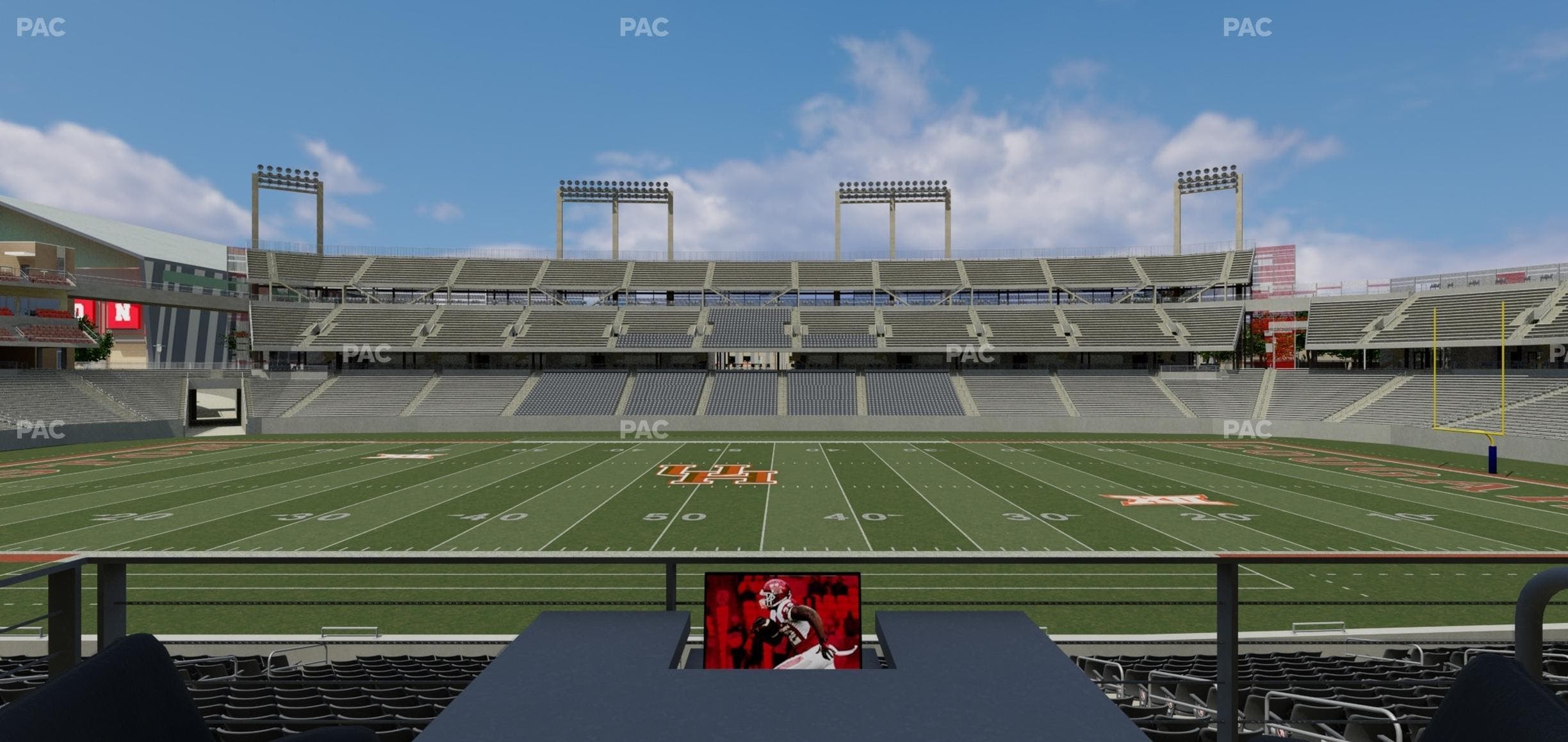 TDECU Stadium - Section Loge Box 12 Seat View