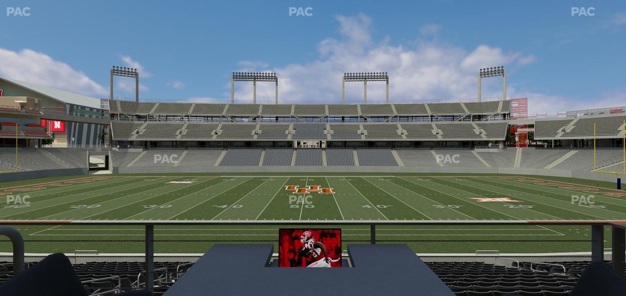 TDECU Stadium - Section Loge Box 13 Seat View
