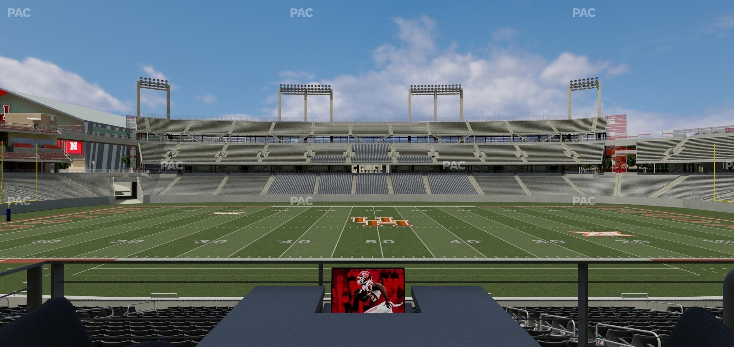 TDECU Stadium - Section Loge Box 14 Seat View