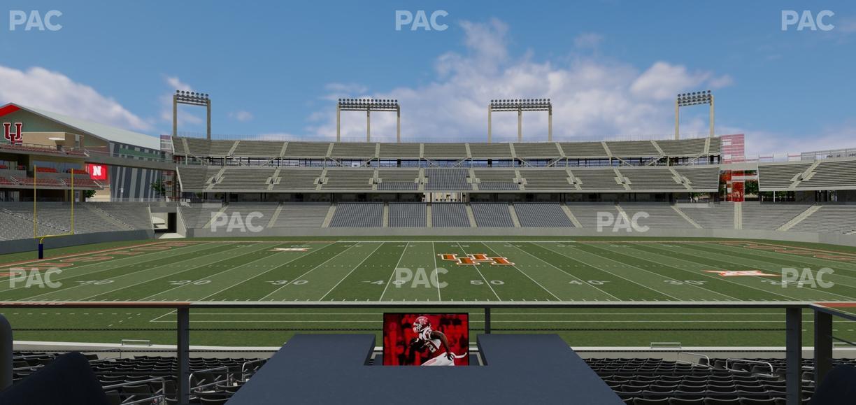 TDECU Stadium - Section Loge Box 15 Seat View