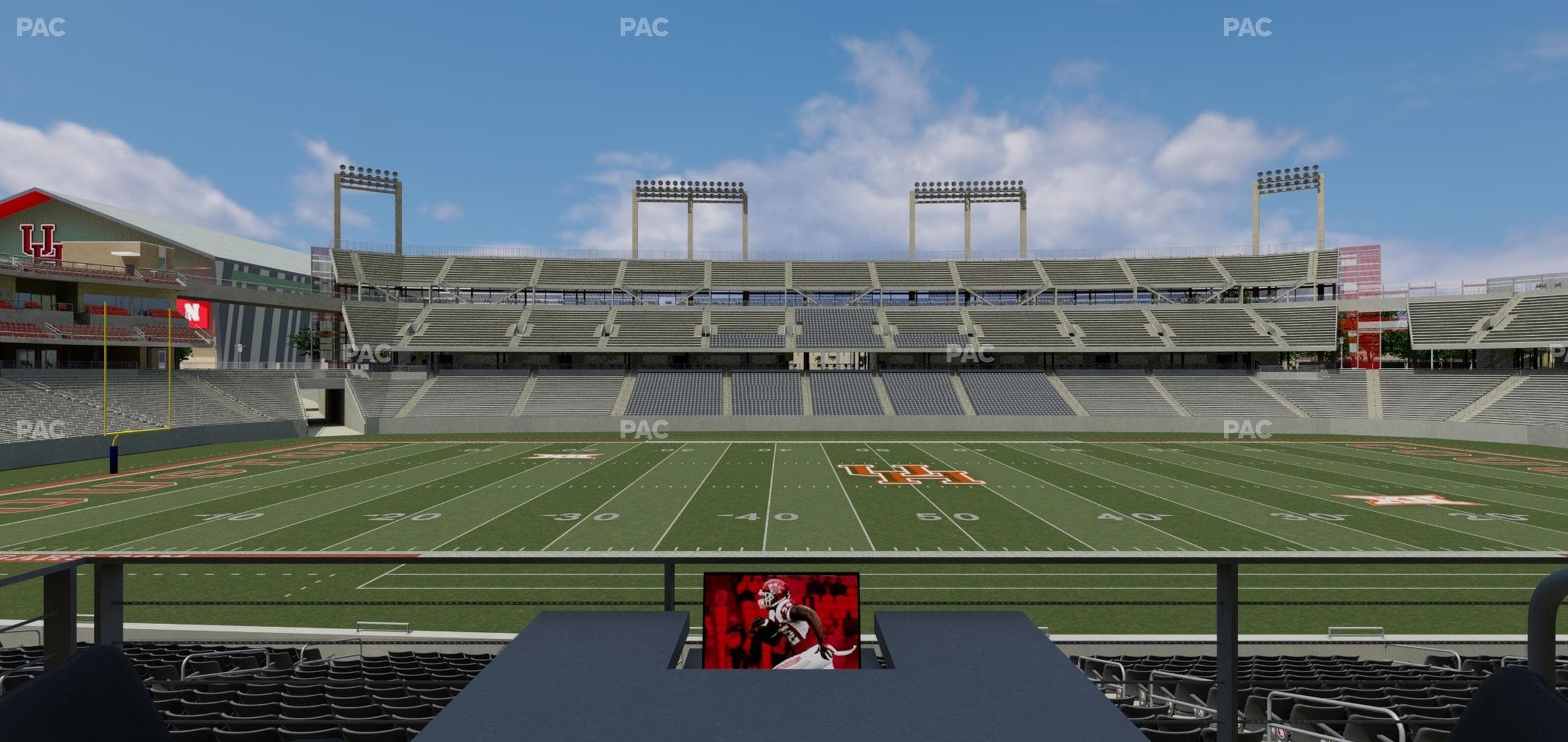 TDECU Stadium - Section Loge Box 16 Seat View