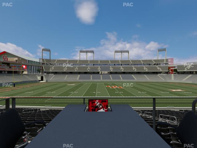 TDECU Stadium - Section Loge Box 16 Seat View