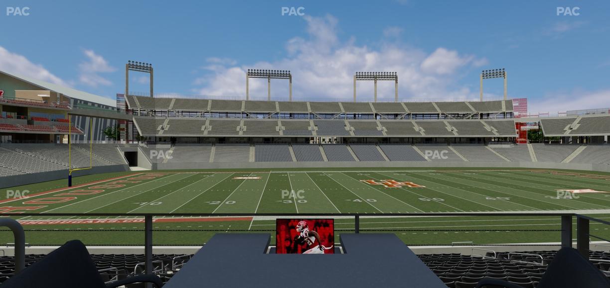 TDECU Stadium - Section Loge Box 17 Seat View