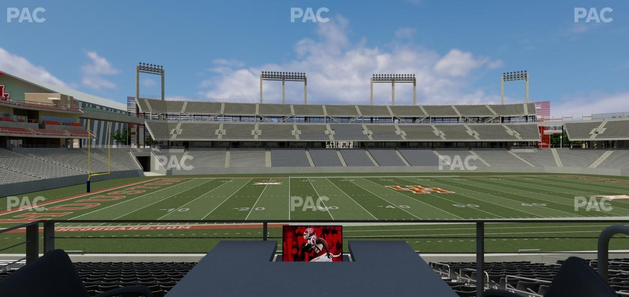 TDECU Stadium - Section Loge Box 18 Seat View